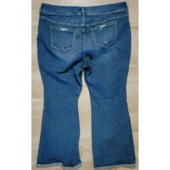 Torrid Womens Jeans Size 20S Bootcut Raw Hem Blue - Picture 2 of 3
